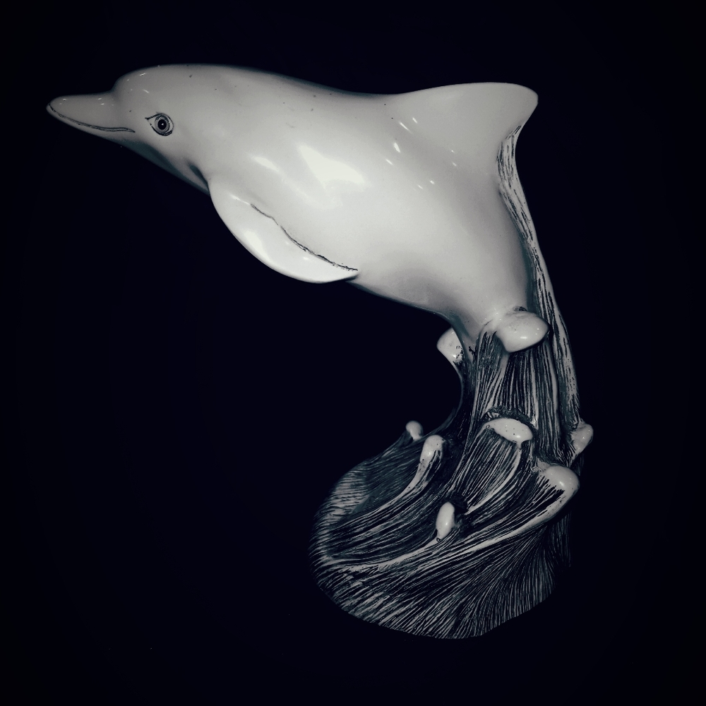 Vintage G. H. Cook Dolphin figurine Fine art